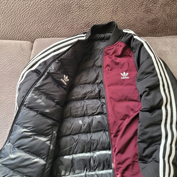 (RARE) MENS REVERSIBLE ADIDAS PUFFER COAT ( SIZE L ) - Picture 6 of 8